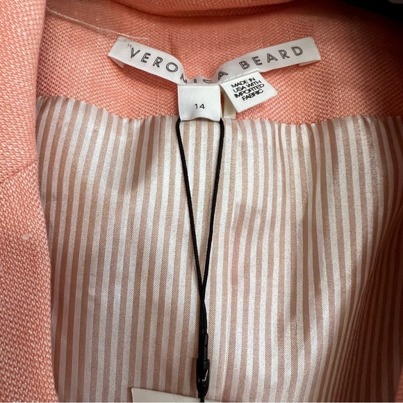 Veronica Beard Gaya Dickey Jacket in Coral Pink - Picture 6 of 8